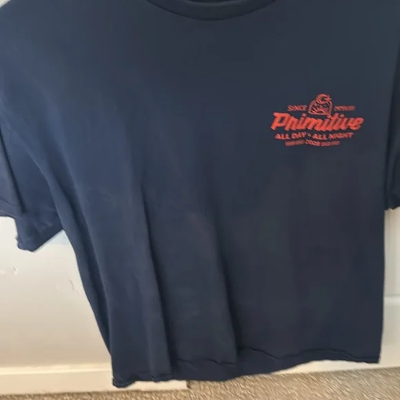 Men’s primitive tee shirt. Shirts in good condition. Has marks from closet - Picture 5 of 5